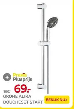 Praxis GROHE ALIRA DOUCHESET START aanbieding