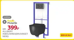 Praxis ALLIBERT INBOUWRESERVOIRSET NERO aanbieding