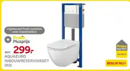 Praxis AQUAZURO INBOUWRESERVOIRSET IRIS aanbieding