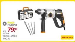 Praxis WORX BOORHAMER WX339 aanbieding