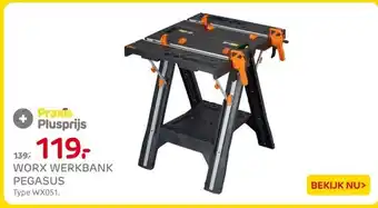 Praxis WORX WERKBANK PEGASUS aanbieding