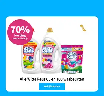 Plein.nl Alle Witte Reus 65 en 100 wasbeurten aanbieding