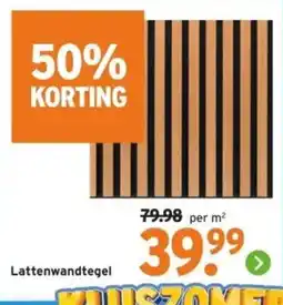 GAMMA Lattenwandtegel aanbieding