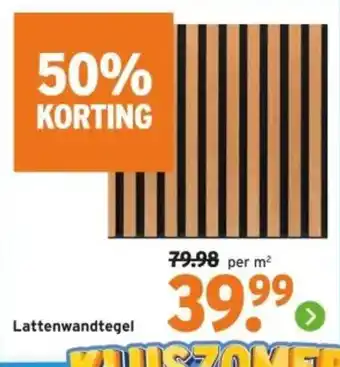 GAMMA Lattenwandtegel aanbieding