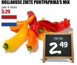 MCD Supermarkt Hollandse zoete puntpaprika's mix aanbieding