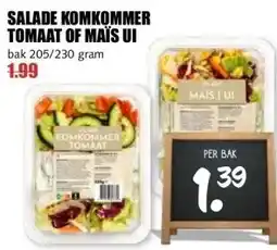 MCD Supermarkt Salade komkommer tomaat of maïs ui aanbieding