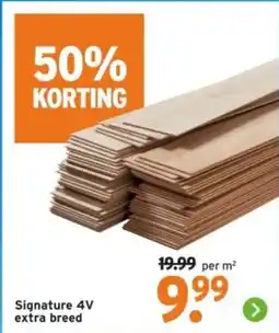 GAMMA Signature 4V extra breed aanbieding