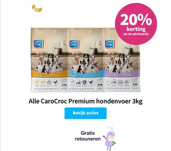 Plein.nl Alle CaroCroc Premium hondenvoer aanbieding