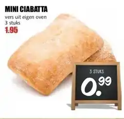 MCD Supermarkt MINI CIABATTA aanbieding