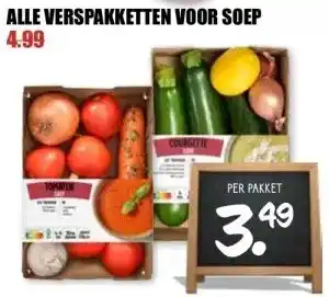 MCD Supermarkt ALLE VERSPAKKETTEN VOOR SOEP aanbieding
