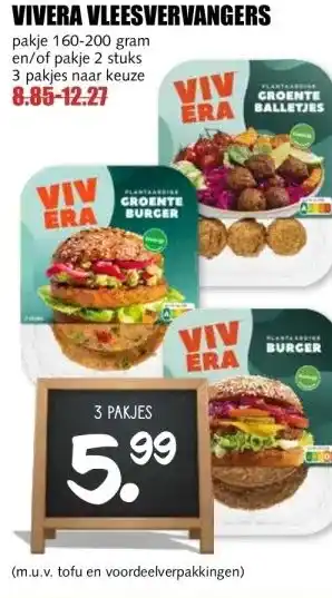 MCD Supermarkt Vivera vleesvervangers aanbieding