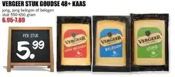 MCD Supermarkt VERGEER STUK GOUDSE 48+ KAAS aanbieding