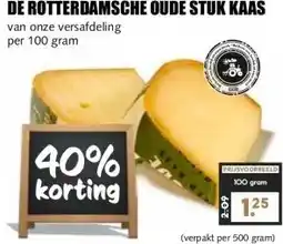 MCD Supermarkt DE ROTTERDAMSCHE OUDE STUK KAAS aanbieding