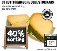 MCD Supermarkt De rotterdamsche oude stuk kaas aanbieding