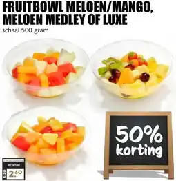 MCD Supermarkt FRUITBOWL MELOEN/MANGO,MELOEN MEDLEY OF LUXE aanbieding
