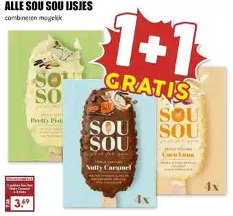 MCD Supermarkt Alle sou sou ijsjes aanbieding