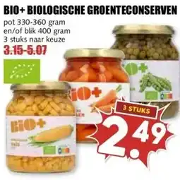 MCD Supermarkt Bio+biologische groenteconserven aanbieding