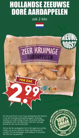 MCD Supermarkt HOLLANDSE ZEEUWSE DORÉ AARDAPPELEN aanbieding