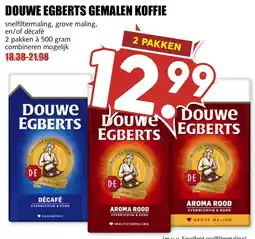 MCD Supermarkt Douwe egberts gemalen koffie aanbieding