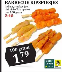 MCD Supermarkt Barbecue kipspiesjes aanbieding