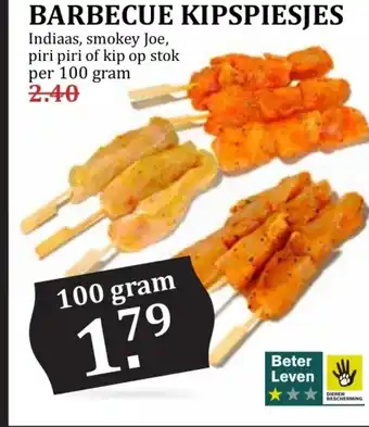 MCD Supermarkt Barbecue kipspiesjes aanbieding