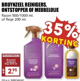 MCD Supermarkt Bruynzeel reinigers, ontstopper of meubelolie aanbieding