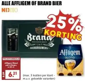 MCD Supermarkt ALLE AFFLIGEM OF BRAND BIER aanbieding