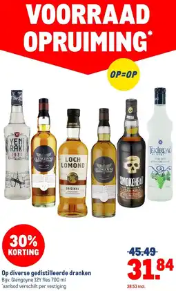 Makro Op diverse gedistilleerde dranken aanbieding