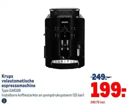 Makro Krups volautomatische espressomachine aanbieding