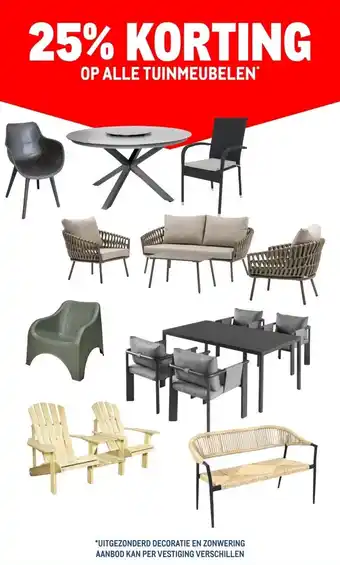 Makro OP ALLE TUINMEUBELEN* aanbieding