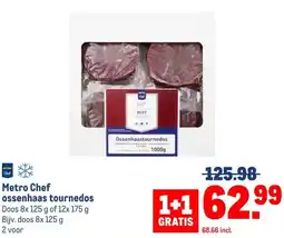 Makro Metro Chef ossenhaas tournedos aanbieding