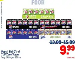 Makro Pepsi, Sisi 0% of 7UP Zero Sugar aanbieding