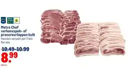 Makro Metro Chef varkensspek- of procureurlappen bulk aanbieding