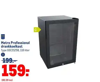 Makro Metro Professional drankkoelkast aanbieding