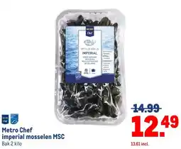 Makro Metro Chef imperial mosselen MSC aanbieding
