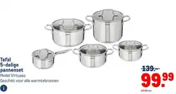 Makro Tefal 5-delige pannenset aanbieding