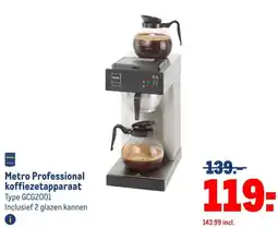 Makro Metro Professional koffiezetapparaat aanbieding