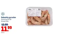 Makro Gekookte garnalen aanbieding