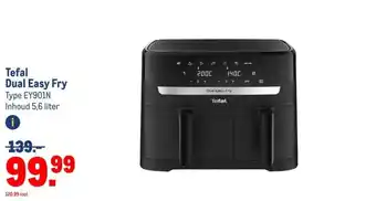 Makro Tefal Dual Easy Fry aanbieding