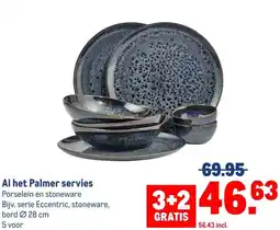Makro Al het Palmer servies aanbieding