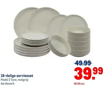 Makro 18-delige serviesset aanbieding