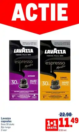 Makro Lavazza capsules aanbieding