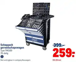 Makro Scheppach gereedschapswagen aanbieding