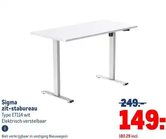 Makro Sigma zit-stabureau aanbieding