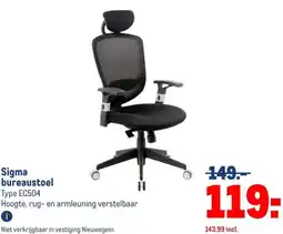 Makro Sigma bureaustoel aanbieding