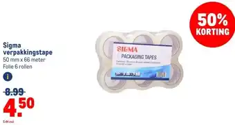Makro Sigma verpakkingstape aanbieding