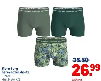 Makro Björn Borg herenboxershorts aanbieding