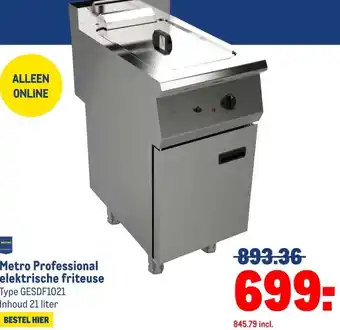 Makro Metro Professional elektrische friteuse aanbieding