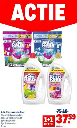 Makro Alle Reus wasmiddel aanbieding