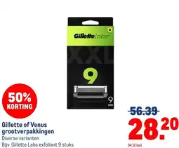 Makro Gillette of Venus grootverpakkingen aanbieding